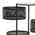 ORGANIZATION TROLLEY METALLIC WITH 5 DRAWERS BLACK