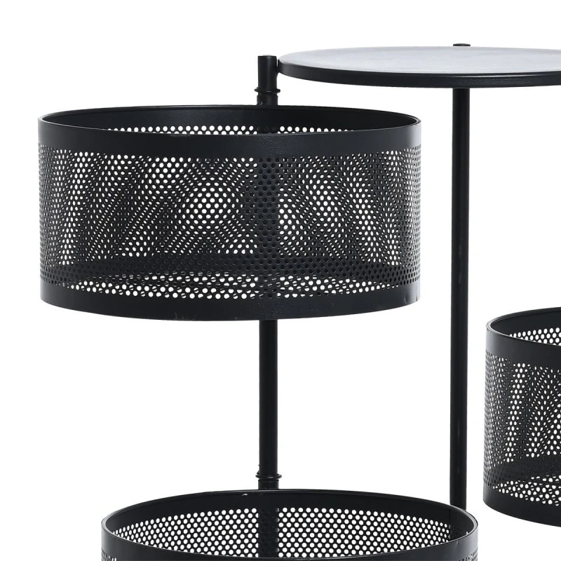 ORGANIZATION TROLLEY METALLIC WITH 5 DRAWERS BLACK