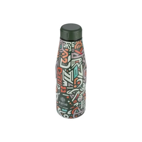 INSULATED BOTTLE TRAVEL FLASK SAVE THE AEGEAN 500ml GEOVIVID