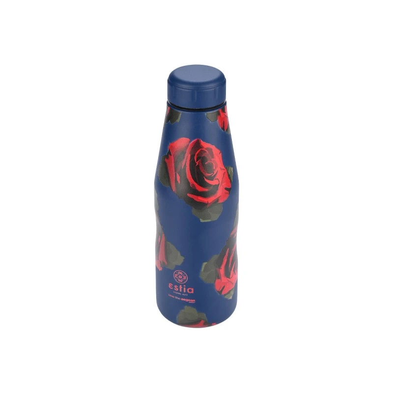 INSULATED BOTTLE TRAVEL FLASK SAVE THE AEGEAN 500ml ELECTRIC ROSES