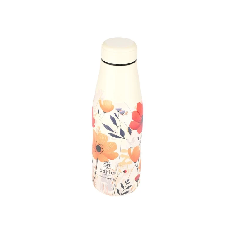 INSULATED BOTTLE TRAVEL FLASK SAVE THE AEGEAN 500ml SUMMER REVERIE
