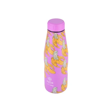 INSULATED BOTTLE TRAVEL FLASK SAVE THE AEGEAN 500ml BANANA SWIRL