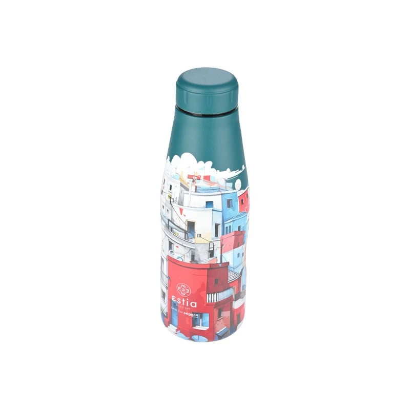 INSULATED BOTTLE TRAVEL FLASK SAVE THE AEGEAN 500ml URBAN MYTHOS