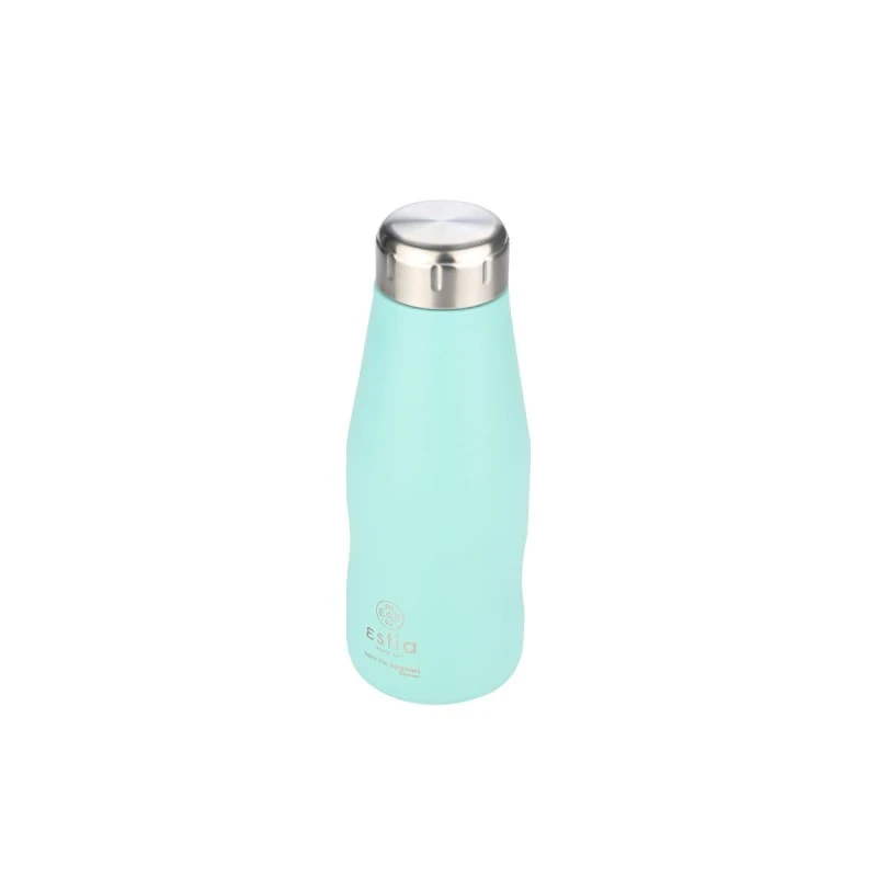 INSULATED BOTTLE TRAVEL FLASK SAVE THE AEGEAN 350ml BERMUDA GREEN