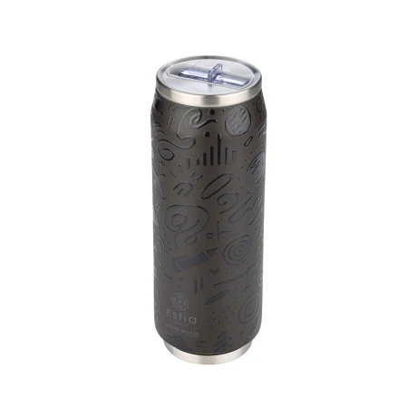 INSULATED BOTTLE TRAVEL CUP SAVE THE AEGEAN 500ml NOIR ECHO