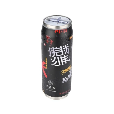 INSULATED BOTTLE TRAVEL CUP SAVE THE AEGEAN 500ml TOKYO UNDERGROUND