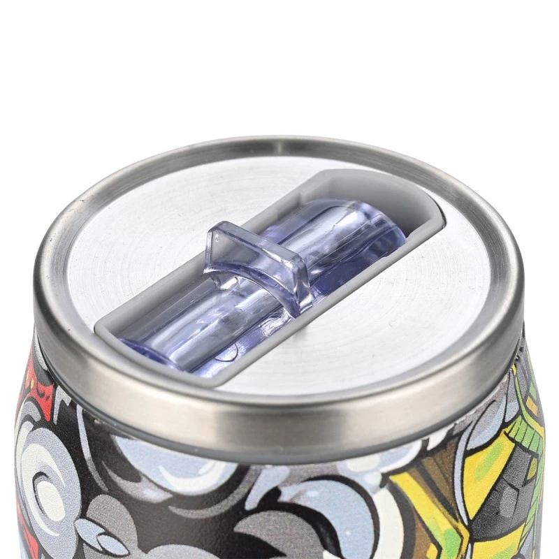 INSULATED BOTTLE TRAVEL CUP SAVE THE AEGEAN 500ml GRAFITTI RHYTHM