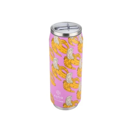 INSULATED BOTTLE TRAVEL CUP SAVE THE AEGEAN 500ml BANANA SWIRL