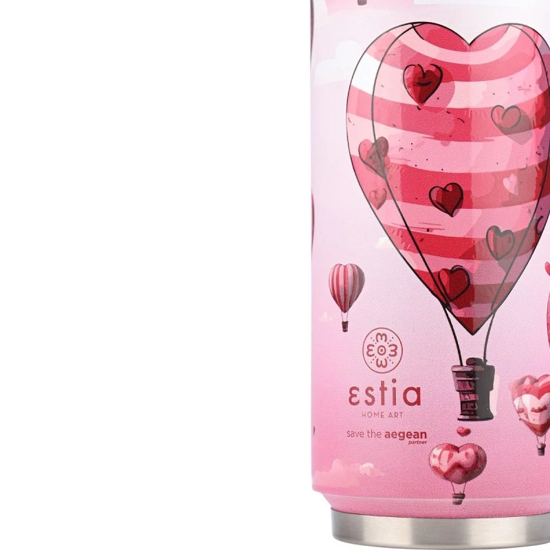 INSULATED BOTTLE TRAVEL CUP SAVE THE AEGEAN 500ml LOVE ASCEND