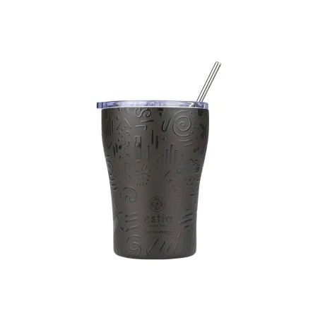 INSULATED COFFEE MUG SAVE THE AEGEAN 350ml NOIR ECHO