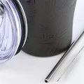 INSULATED COFFEE MUG SAVE THE AEGEAN 350ml NOIR ECHO