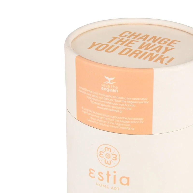 ESTIA ΘΕΡΜΟΣ COFFEE MUG SAVE THE AEGEAN 350ml LILY WHITE