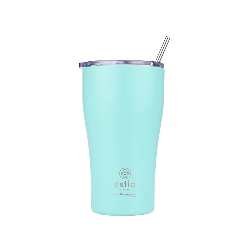 ESTIA ΘΕΡΜΟΣ COFFEE MUG SAVE THE AEGEAN 500ml BERMUDA GREEN