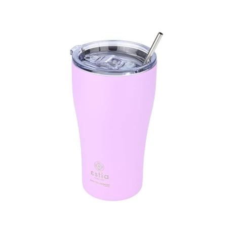 INSULATED COFFEE MUG SAVE THE AEGEAN 500ml LAVENDER PURPLE