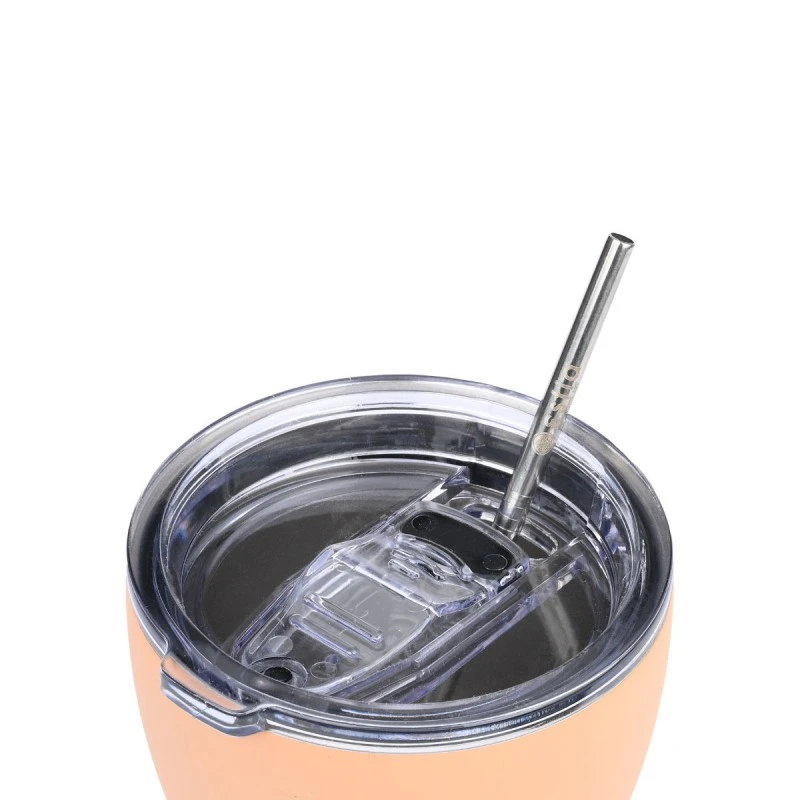 ESTIA ΘΕΡΜΟΣ COFFEE MUG SAVE THE AEGEAN 350ml PEACH FUZZ