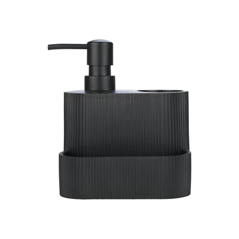DISHWASHER CONTAINER WITH BRUSH &amp; SPONGE HOLDERS BLACK