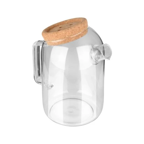 GLASS JUG 1200ml WITH CORK LID