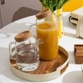 GLASS JUG 1200ml WITH CORK LID