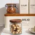 STORAGE CONTAINER ALLURE GLASS 700ml 14X10cm EMBOSSED