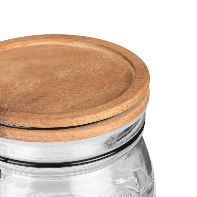 STORAGE CONTAINER ALLURE GLASS 750ml WITH CLIP LID