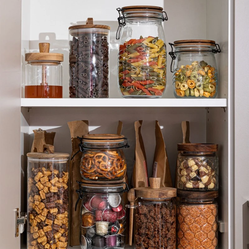 STORAGE CONTAINER ALLURE GLASS 750ml WITH CLIP LID