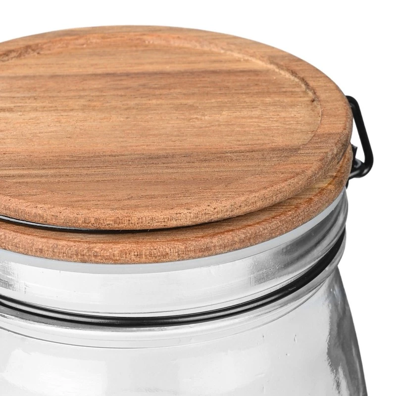 STORAGE CONTAINER ALLURE GLASS 1500ml WITH CLIP LID