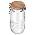 STORAGE CONTAINER ALLURE GLASS 2000ml WITH CLIP LID