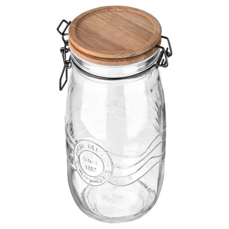 STORAGE CONTAINER ALLURE GLASS 2000ml WITH CLIP LID