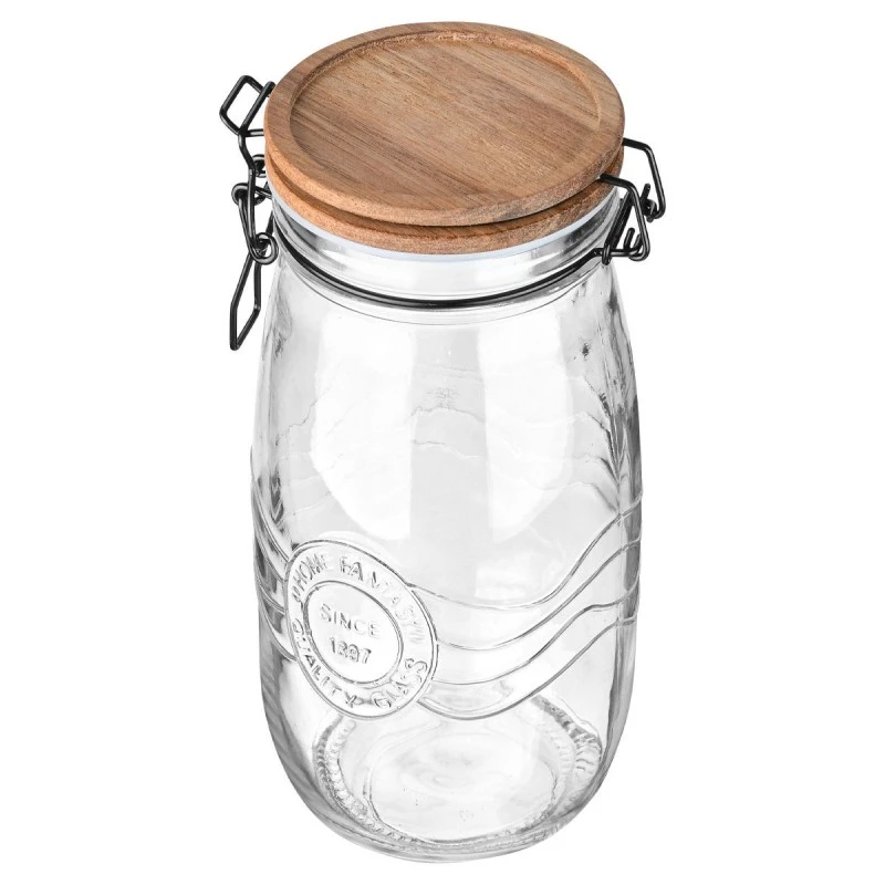 STORAGE CONTAINER ALLURE GLASS 2000ml WITH CLIP LID
