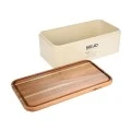 BREAD BOX ALLURE METALLIC 42X23X13cm IVORY