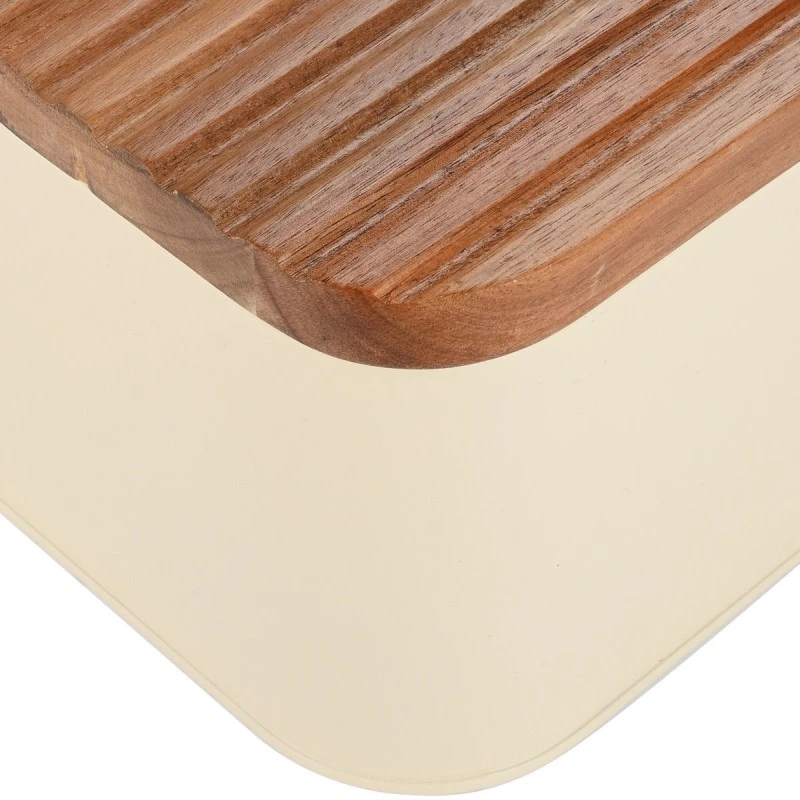 BREAD BOX ALLURE METALLIC 42X23X13cm IVORY