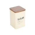 SUGAR CONTAINER ALLURE METALLIC 10X14cm IVORY