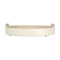 SERVING PLATE ALLURE METALLIC IVORY
