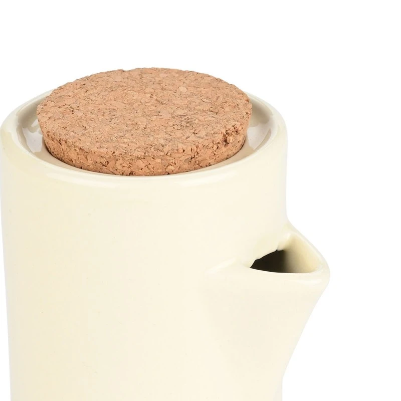 OIL &amp; VINEGAR BOTTLE ALLURE STONEWARE IVORY