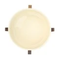 ESTIA ΣΑΛΑΤΙΕΡΑ ALLURE 28cm ΜΕ ΒΑΣΗ  IVORY