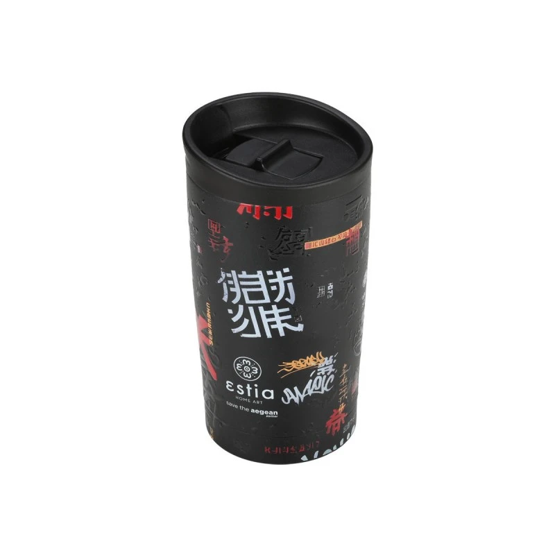 INSULATED TRAVEL MUG SAVE THE AEGEAN 350ml TOKYO UNDERGROUND