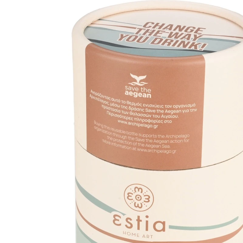 INSULATED TRAVEL MUG SAVE THE AEGEAN 350ml ECOZEN HORIZON