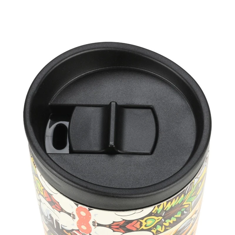 INSULATED TRAVEL MUG SAVE THE AEGEAN 350ml GRAFFITI RHYTHM