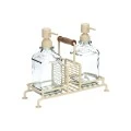 DISHWASHER CONTAINERS ALLURE 2x300ml WITH METAL BASE &amp; SPONGE CASE IVORY