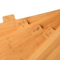 CUTTING BOARD SET BAMBOO ESSENTIALS 5 PCS WITH METAL BASE BLACK