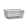 STORAGE BASKET METALLIC 22x16x12cm BLACK