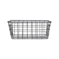 STORAGE BASKET METALLIC 22x16x12cm BLACK