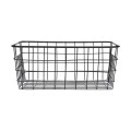 STORAGE BASKET METALLIC 28x22x12.5cm BLACK