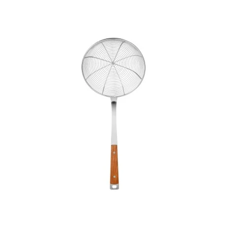SKIMMER ALLURE STAINLESS STEEL 44cm WITH WOODEN HANDLE
