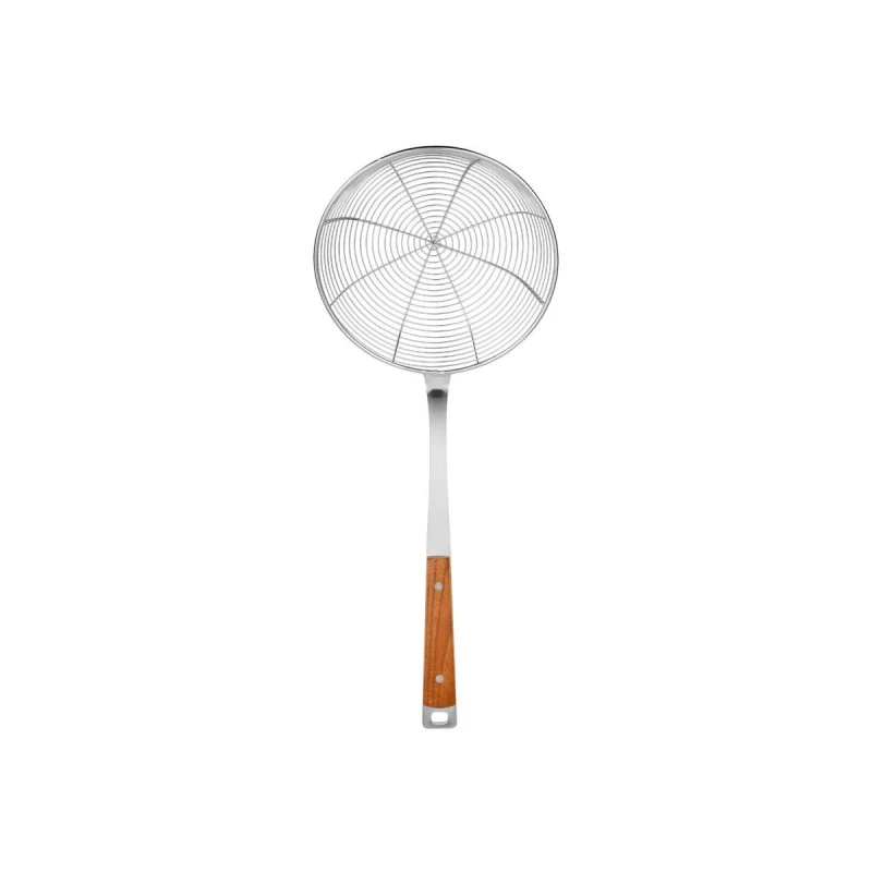 SKIMMER ALLURE STAINLESS STEEL 44cm WITH WOODEN HANDLE