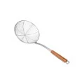 SKIMMER ALLURE STAINLESS STEEL 44cm WITH WOODEN HANDLE