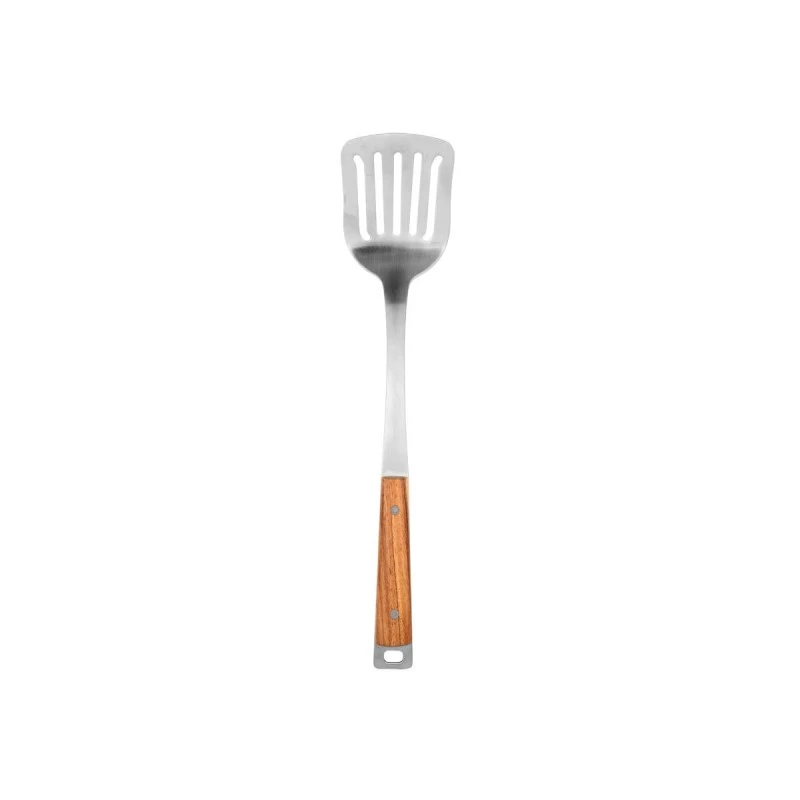 SLOTTED TURNER ALLURE STAINLESS STEEL 37cm WITH WOODEN HANDLE