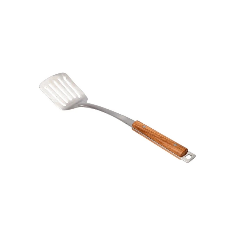 SLOTTED TURNER ALLURE STAINLESS STEEL 37cm WITH WOODEN HANDLE
