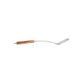 SLOTTED TURNER ALLURE STAINLESS STEEL 37cm WITH WOODEN HANDLE