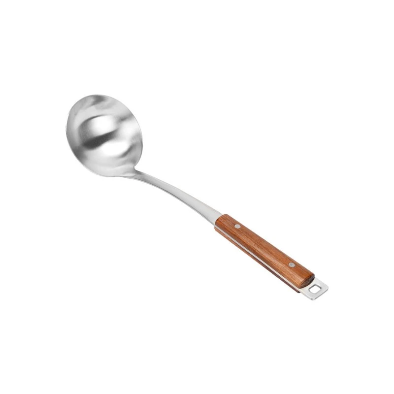 SOUP LADLE ALLURE STAINLESS STEEL 34cm WITH WOODEN HANDLE